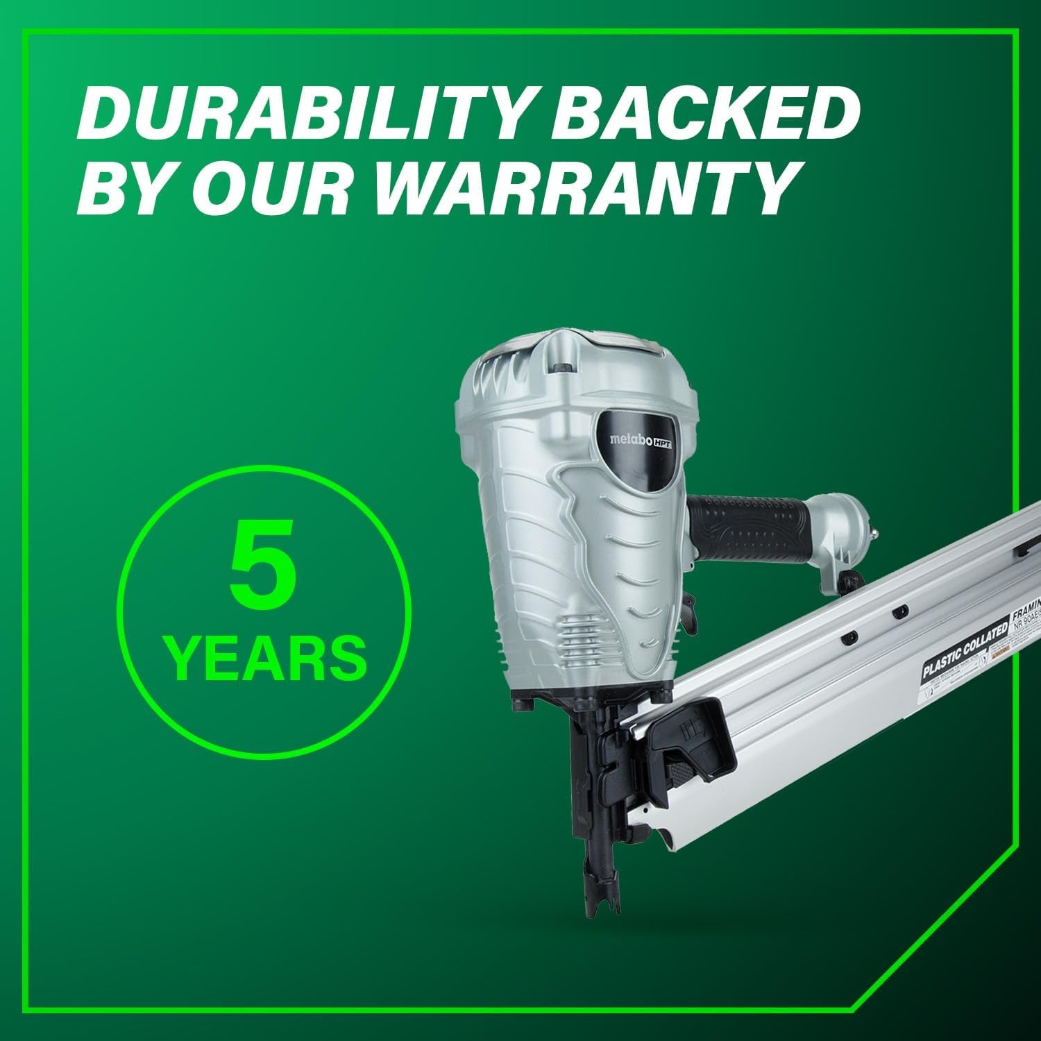 Framing Nailer, Pro-Preferred Power Nailer for Flooring, Roof Decking, and More, Lightweight 7.5 Lbs Framing Tool for 21° 2" to 3-1/2" Plastic Collated Nails, NR90AES1