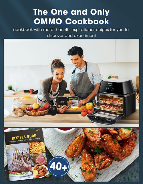 Load image into Gallery viewer, Air Fryer Oven 17-Quart,  1800W Countertop Air Fryer Toaster Oven Combo with Rotisserie &amp; Dehydrator, Digital Controls, 8 Presets, Rich Accessories &amp; Cookbook (40+ Recipes), ETL Certified
