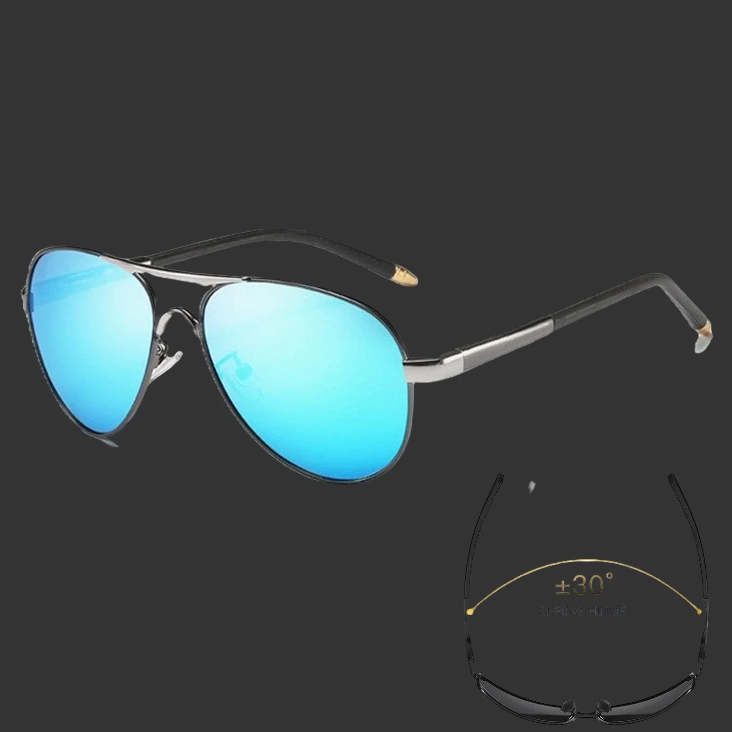 Mens Polarized Pilot Sunglasses Outdoor Driving UV400 Sun Glasses Sport Eyewear