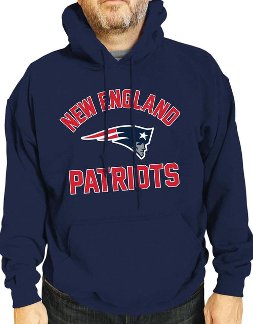Load image into Gallery viewer, NFL Adult Gameday Hooded Sweatshirt - Poly Fleece Cotton Blend - Stay Warm and Represent Your Team in Style
