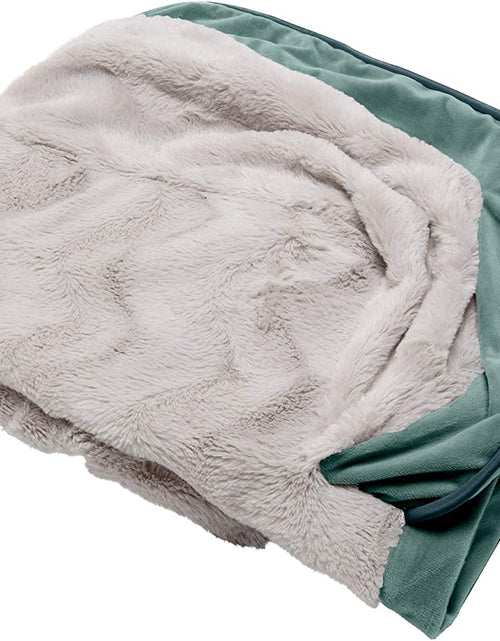 Load image into Gallery viewer, Replacement Dog Bed Cover Perfect Comfort Plush &amp; Velvet Waves Sofa-Style, Machine Washable - Celadon Green, Jumbo plus (Xx-Large)
