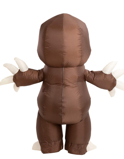 Load image into Gallery viewer, Halloween Inflatable Costume for Adults, Air Blow-Up Sloth Dress up Unisex Cosplay Costume (Brown)
