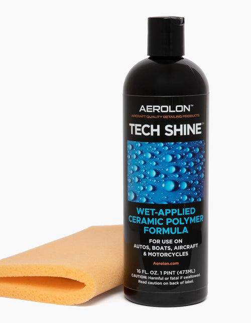 Load image into Gallery viewer, Tech Shine: Ceramic Coating for Cars, Car Wax, Car Polish, Ceramic Polymer Coating, Hydrophobic Top Coat Polish and Sealer, 6-8 Applications per Bottle
