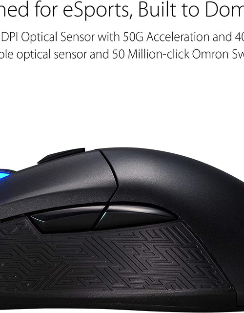 Load image into Gallery viewer, Wireless Optical Gaming Mouse for PC - ROG Gladius II | Right-Hand Grip | 12000 DPI Optical Sensor, 400 IPS, Omron Switches | 6 Programmable Buttons | Aura Sync RGB Lighting, ROG Armoury II
