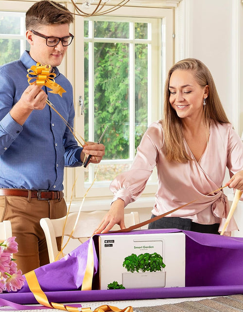 Load image into Gallery viewer, Indoor Herb Garden Kit with Grow Light | Smart Garden for Home Kitchen Windowsill | Easier than Hydroponics Growing System | Vegetable Gardening Starter (3 Basil Pods Included), White
