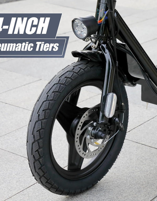 Load image into Gallery viewer, Electric Scooter with Seat, 14&quot; Tire Foldable E-Scooter for Adults, 500/800/1200W Motor, Max 30Miles Ranges&amp;20Mph, Dual Braking Dual Suspension, Stable Triangular Frame, 300Lbs Max Load
