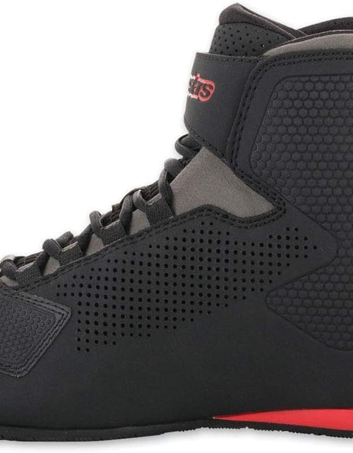 Load image into Gallery viewer, Men&#39;S Sektor Vented Street Motorcycle Shoe, Black/Gray/Red, 10.5
