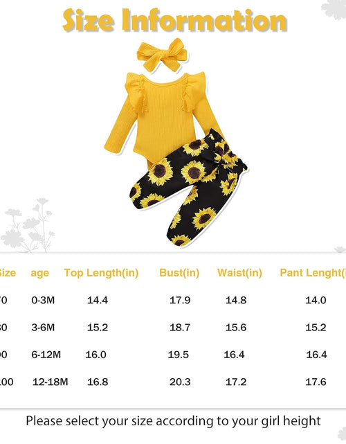 Load image into Gallery viewer, Baby Girl Clothes Toddler Clothes for Girls Winter Ruffle Tops Pants with Headband 12-18 Month Girl Clothes Outfits Cute Fall Spring Set
