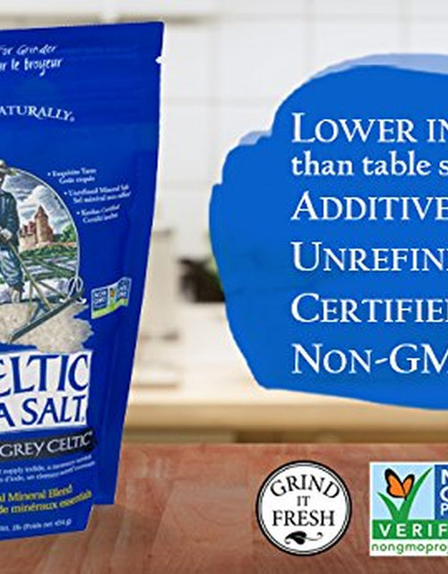 Load image into Gallery viewer, Light Grey  Resealable Bags Â€“ Additive-Free, Delicious Sea Salt, Perfect for Cooking, Baking and More - Gluten-Free, Non-Gmo Verified, Kosher and Paleo-Friendly, 16 Ounce (Pack of 2)
