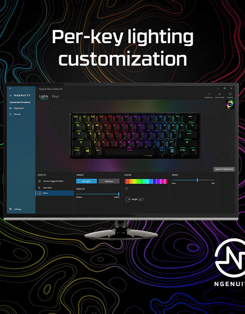 Load image into Gallery viewer, Alloy Origins 60 - Mechanical Gaming Keyboard, Ultra Compact 60% Form Factor, Double Shot PBT Keycaps, RGB LED Backlit, NGENUITY Software Compatible - Linear  Red Switch,Black
