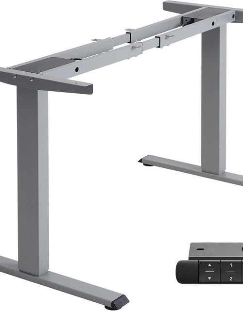 Load image into Gallery viewer, Dual Motor Electric Adjustable Standing for up to 70.8”X31.5” Table Tops, 225 Lbs Weight Capacity, Computer Desk for Home and Office (Grey Frame Only)
