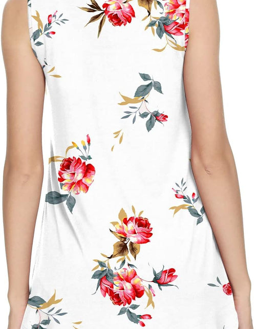 Load image into Gallery viewer, Women&#39;S 2025 Summer Sleeveless Tank Vest Casual Ruffle Tunic Top Loose Comfy Blouse Tshirts
