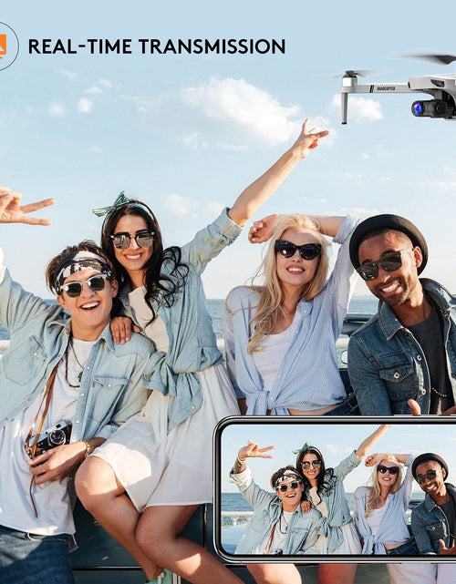 Load image into Gallery viewer, KF102 Drones with Camera for Adults 4K, GPS Drone with 2-Axis Gimbal Camera, Long Range Professional Drones for Beginners 5G FPV Transmission,2 Batteries 50Mins Flight Time Auto Return Home
