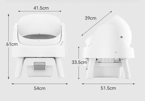 Load image into Gallery viewer, Open Automatic Self-Cleaning Litter Box (White)
