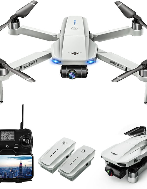 Load image into Gallery viewer, KF102 Drones with Camera for Adults 4K, GPS Drone with 2-Axis Gimbal Camera, Long Range Professional Drones for Beginners 5G FPV Transmission,2 Batteries 50Mins Flight Time Auto Return Home
