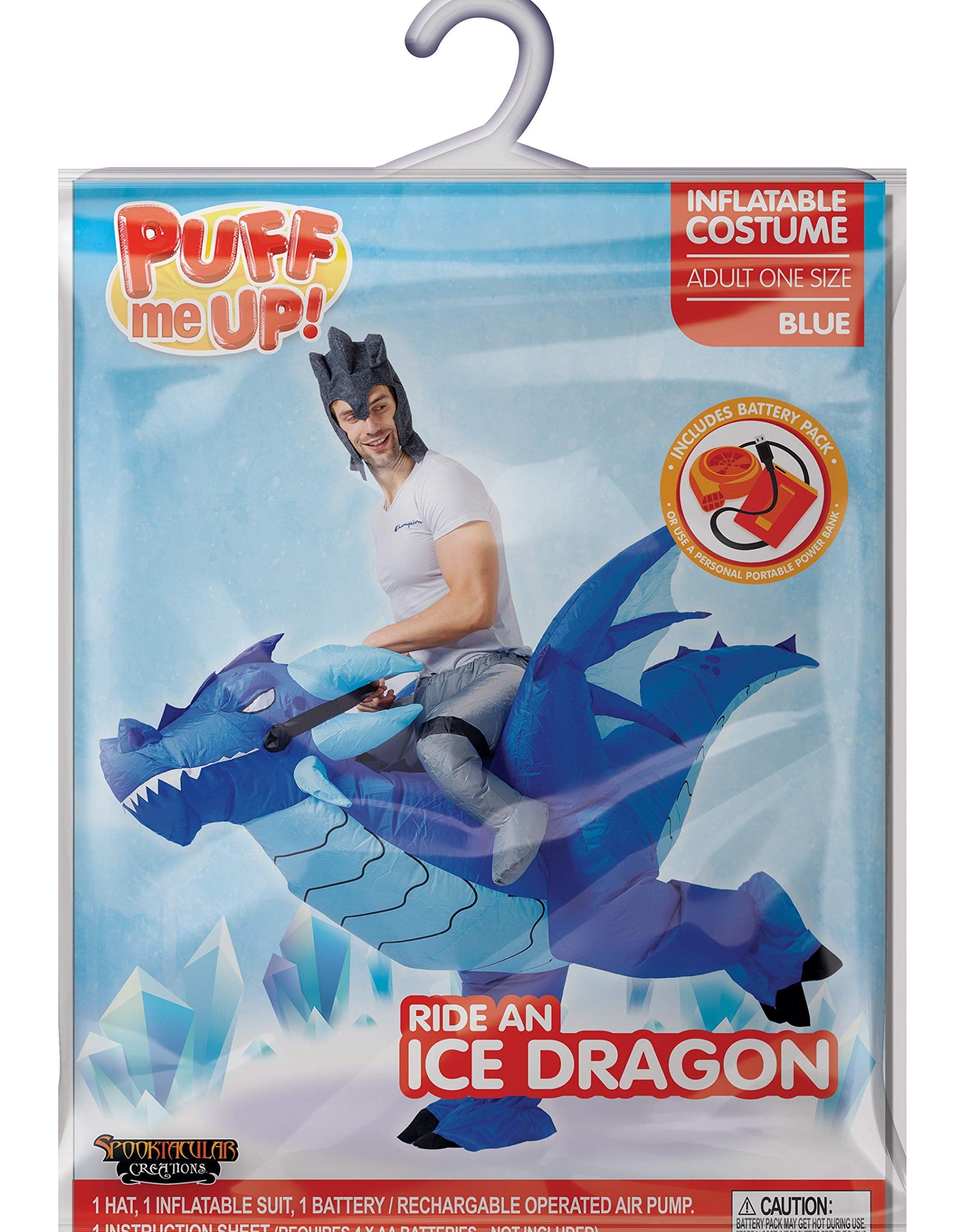Blow up Dragon Costume, Inflatable Costume for Adult, Ride on Dragon Costume Halloween Party Dress Up