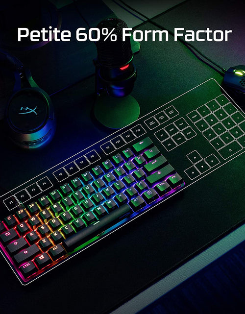 Load image into Gallery viewer, Alloy Origins 60 - Mechanical Gaming Keyboard, Ultra Compact 60% Form Factor, Double Shot PBT Keycaps, RGB LED Backlit, NGENUITY Software Compatible - Linear  Red Switch,Black

