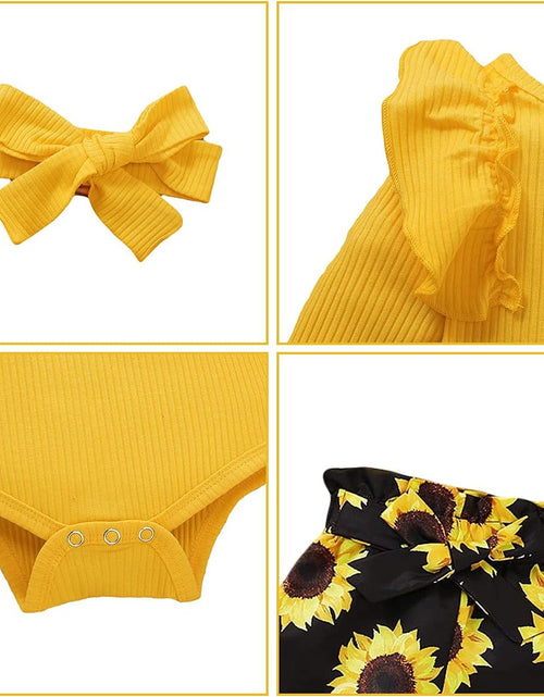 Load image into Gallery viewer, Baby Girl Clothes Toddler Clothes for Girls Winter Ruffle Tops Pants with Headband 12-18 Month Girl Clothes Outfits Cute Fall Spring Set

