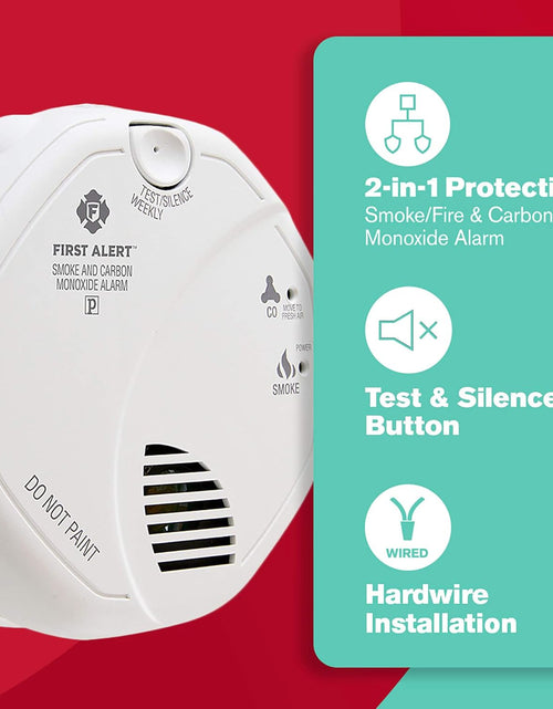 Load image into Gallery viewer, BRK SC7010B-3 Hardwired Smoke and Carbon Monoxide (CO) Detector with Battery Backup, 3-Pack
