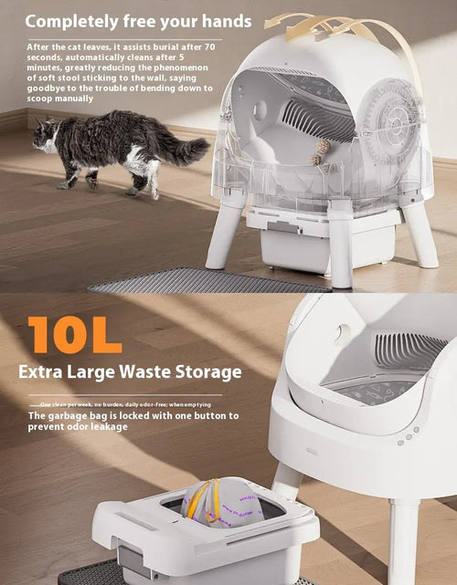 Load image into Gallery viewer, Open Automatic Self-Cleaning Litter Box (White)
