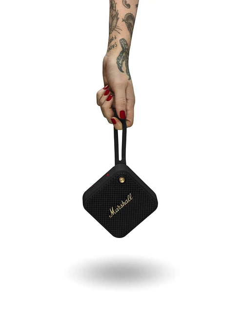 Load image into Gallery viewer, Certified Refurbished - Marshall - Willen BT Portable Speaker - Black &amp; Brass
