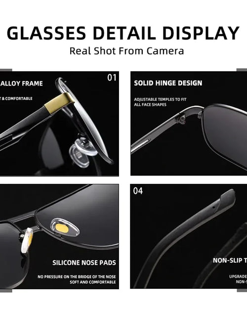 Load image into Gallery viewer, Mens Polarized Pilot Sunglasses Outdoor Driving UV400 Sun Glasses Sport Eyewear

