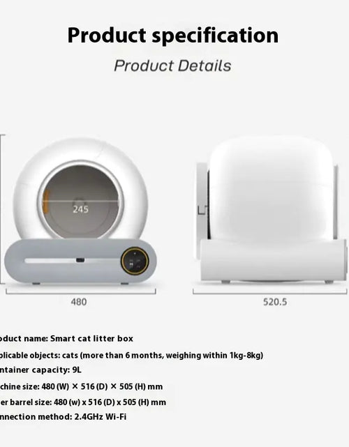 Load image into Gallery viewer, Automatic Smart Litter Box for Cats
