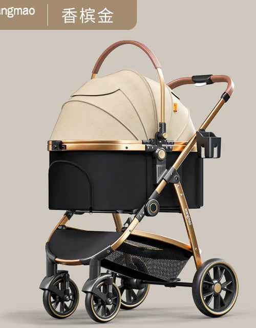 Load image into Gallery viewer, Luxury Medium Dog Pet Stroller - Folding Aluminum Frame
