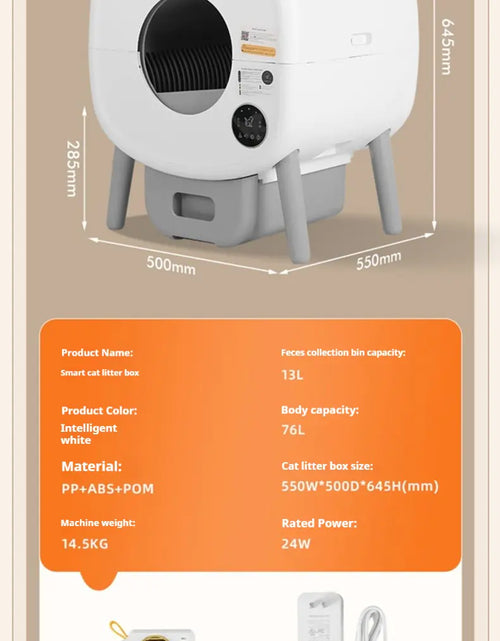 Load image into Gallery viewer, Smart Automatic Self-Cleaning Cat Litter Box
