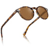 3. Yellow Tortoiseshell Frame Brown Lens