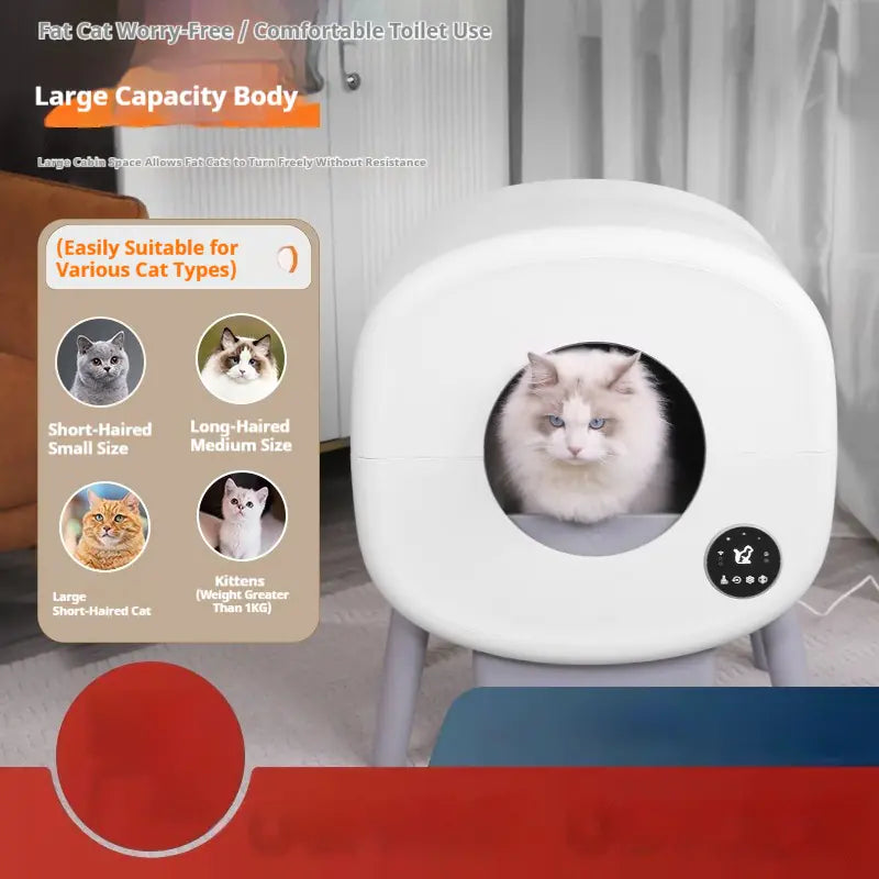 Smart Automatic Self-Cleaning Cat Litter Box
