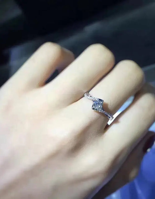 Load image into Gallery viewer, 18K Gold Diamond Custom Ring for Women, Angel Kiss
