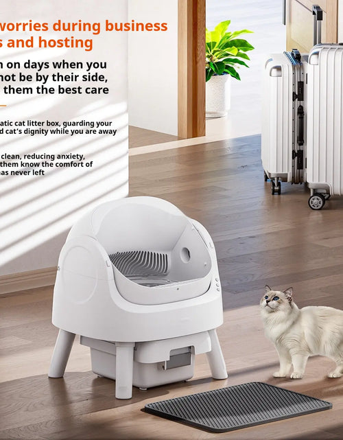 Load image into Gallery viewer, Open Automatic Self-Cleaning Litter Box (White)
