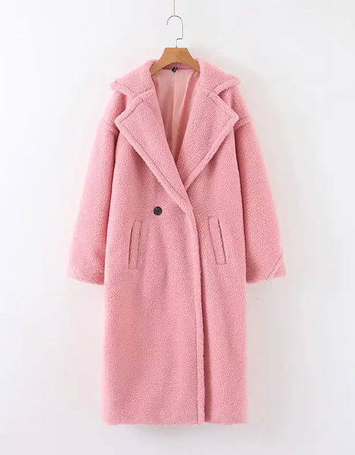 Load image into Gallery viewer, Women&#39;s Lambswool Long Coat for Autumn and Winter
