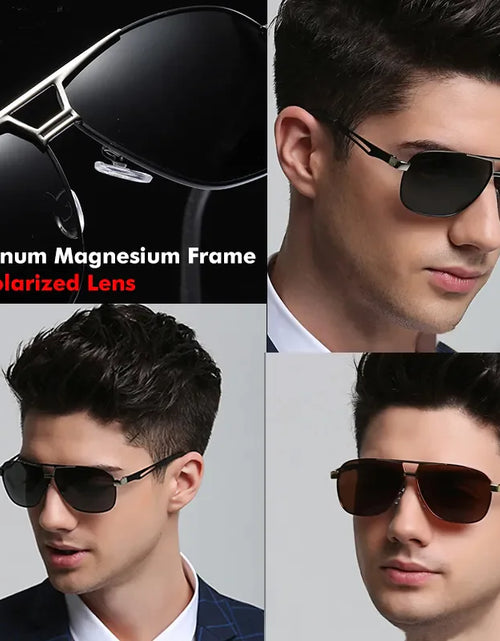 Load image into Gallery viewer, Mens Polarized Pilot Sunglasses Outdoor Driving UV400 Sun Glasses Sport Eyewear
