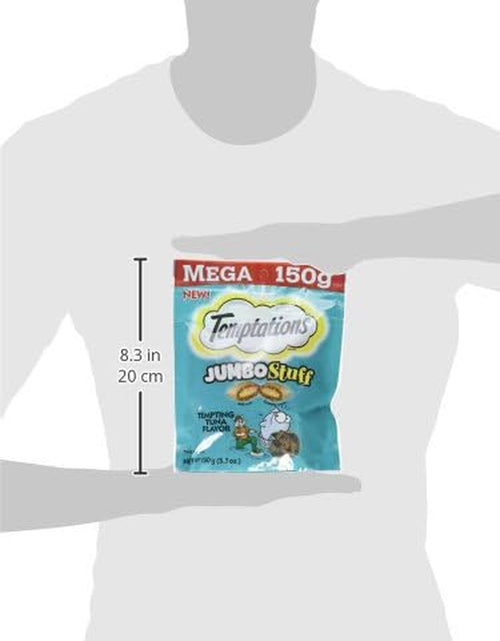 Load image into Gallery viewer, Jumbo Stuff Crunchy and Soft Cat Treats Tempting Tuna Flavor, (10) 5.3 Oz. Pouches
