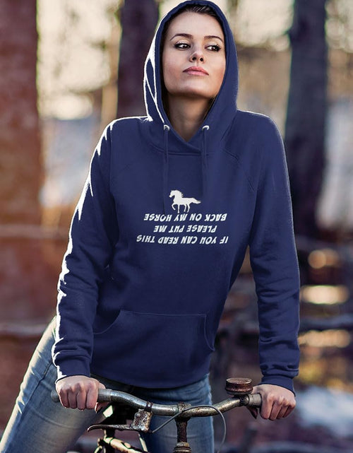 Load image into Gallery viewer, Horse Riding Hoodie for Women and Teen Girls - Equestrian Gift Idea for Riders, Barn Lovers &amp; Horseback Fans
