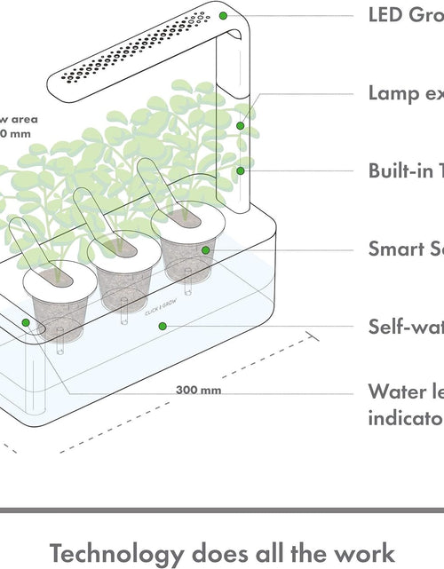 Load image into Gallery viewer, Indoor Herb Garden Kit with Grow Light | Smart Garden for Home Kitchen Windowsill | Easier than Hydroponics Growing System | Vegetable Gardening Starter (3 Basil Pods Included), White
