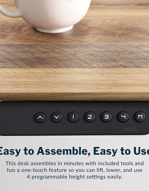 Load image into Gallery viewer, Electric Standing Desk - 60X30 desk, Adjustable Height Stand up Computer Desk - Dual Motor with Memory Presets, Stable T-Style Legs- Home Office Essentials - Reclaimed Wood
