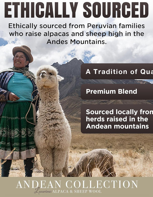 Load image into Gallery viewer, Natural Alpaca &amp; Sheep Wool Blanket – Twin Size – Heavyweight Warmth, Thick, Breathable, Natural Texture &amp; Scent, 63 X 84 Inches, 4.2 Lbs – Made in Peru
