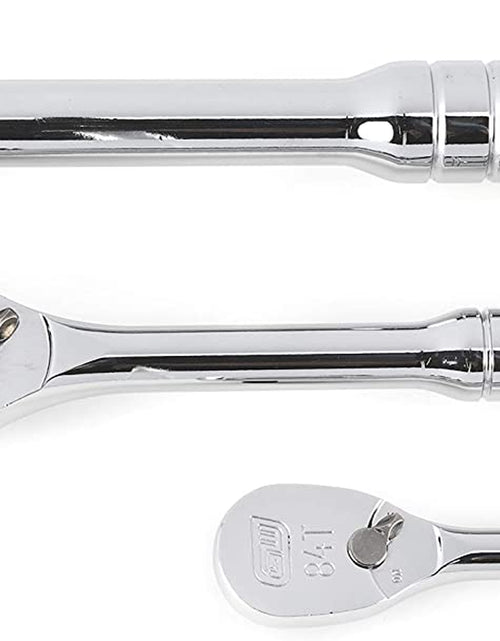 Load image into Gallery viewer, 3 Piece 1/4&quot;, 3/8&quot; &amp; 1/2&quot; Drive 84 Tooth Full Polish Teardrop Ratchet Set - 81206A-07
