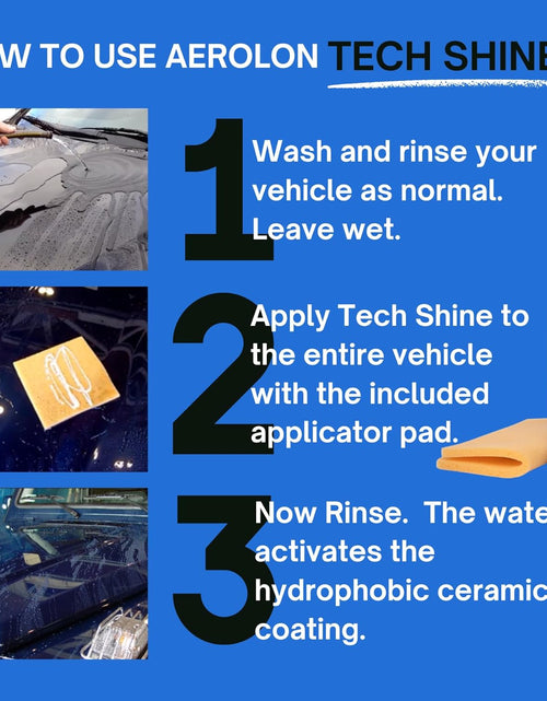 Load image into Gallery viewer, Tech Shine: Ceramic Coating for Cars, Car Wax, Car Polish, Ceramic Polymer Coating, Hydrophobic Top Coat Polish and Sealer, 6-8 Applications per Bottle
