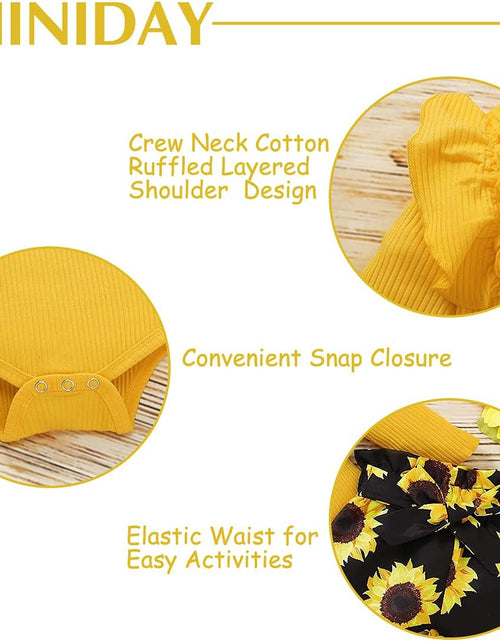 Load image into Gallery viewer, Baby Girl Clothes Toddler Clothes for Girls Winter Ruffle Tops Pants with Headband 12-18 Month Girl Clothes Outfits Cute Fall Spring Set
