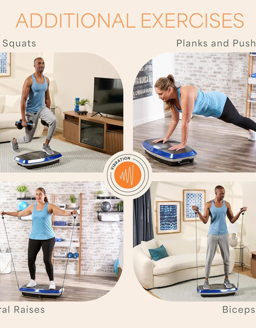 Load image into Gallery viewer, Hovert 3D Heavy Duty Vibration Plate Machine – Sturdy Dual Motor Platform with Lateral &amp; 3D Motion – Full Body Workout for Strength, Balance, Recovery &amp; Circulation
