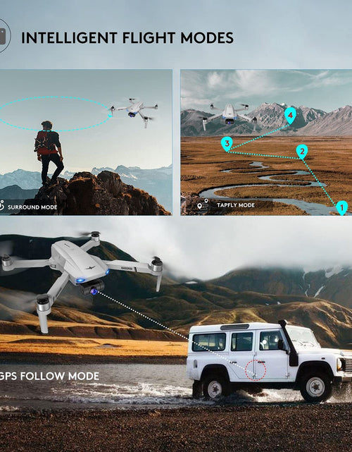 Load image into Gallery viewer, KF102 Drones with Camera for Adults 4K, GPS Drone with 2-Axis Gimbal Camera, Long Range Professional Drones for Beginners 5G FPV Transmission,2 Batteries 50Mins Flight Time Auto Return Home
