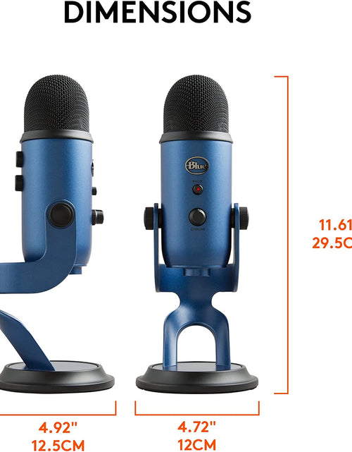 Load image into Gallery viewer, Logitech Creators  Yeti USB Microphone for Gaming, Streaming, Podcast, Youtube, Discord, PC, Studio Sound, Plug &amp; Play-Midnight
