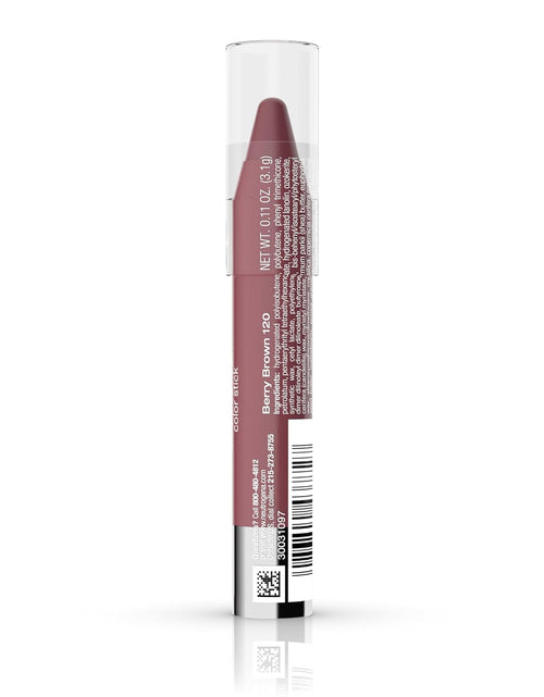 Load image into Gallery viewer, Moisture Smooth Color Stick for Lips, Moisturizing and Conditioning Lipstick with a Balm-Like Formula, Nourishing Shea Butter and Fruit Extracts, 120 Berry Brown.011 Oz (Pack of 1)
