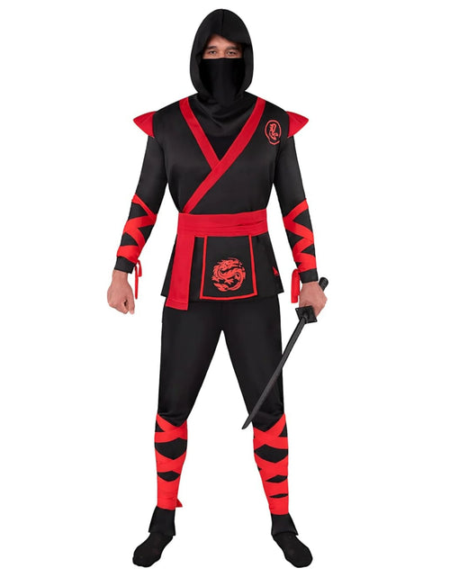 Load image into Gallery viewer, Men Ninja Costume, Halloween Ninja Costume Adult for Halloween Costume Cosplay Party
