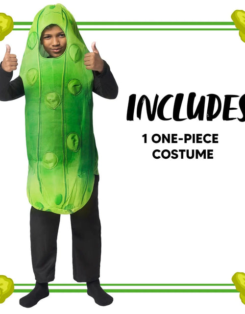 Load image into Gallery viewer, Pickle Costume for Toddler Kids, Unisex Food Costume, Funny Costume for Child, Fruit Jumpsuit for Halloween Fancy Dress Costume
