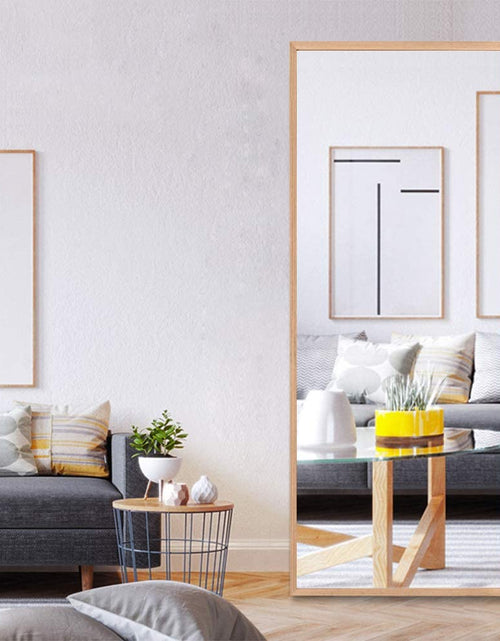 Load image into Gallery viewer, 65&quot;X22&quot; Full Length Mirror - Standing, Hanging or Leaning against Wall, Large Rectangle Bedroom Floor Mirror, Solid Wood Frame Wall-Mounted
